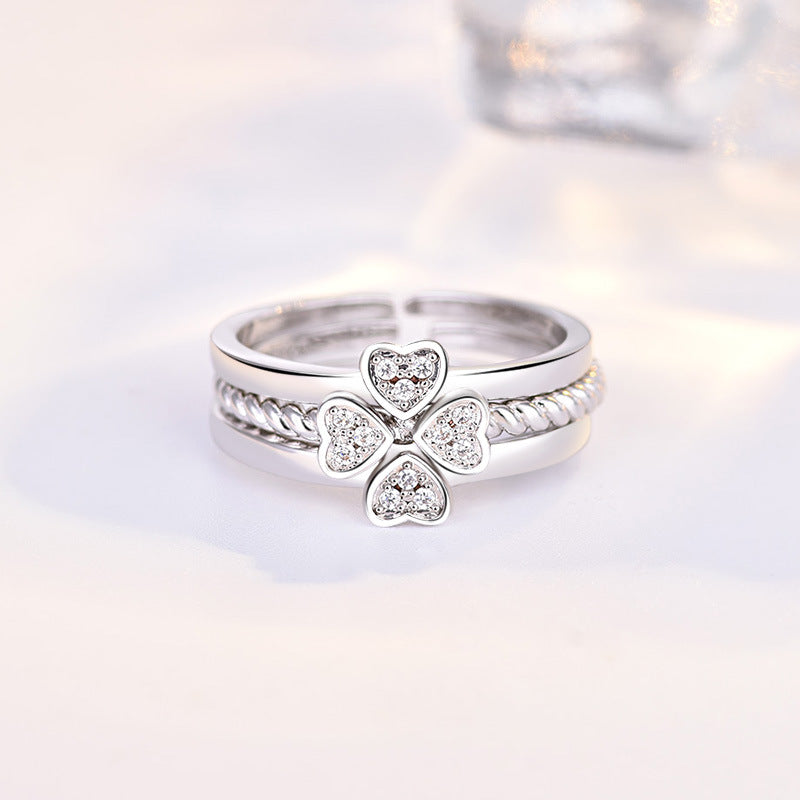 Ring Four-Leaf Clover Ring For Women